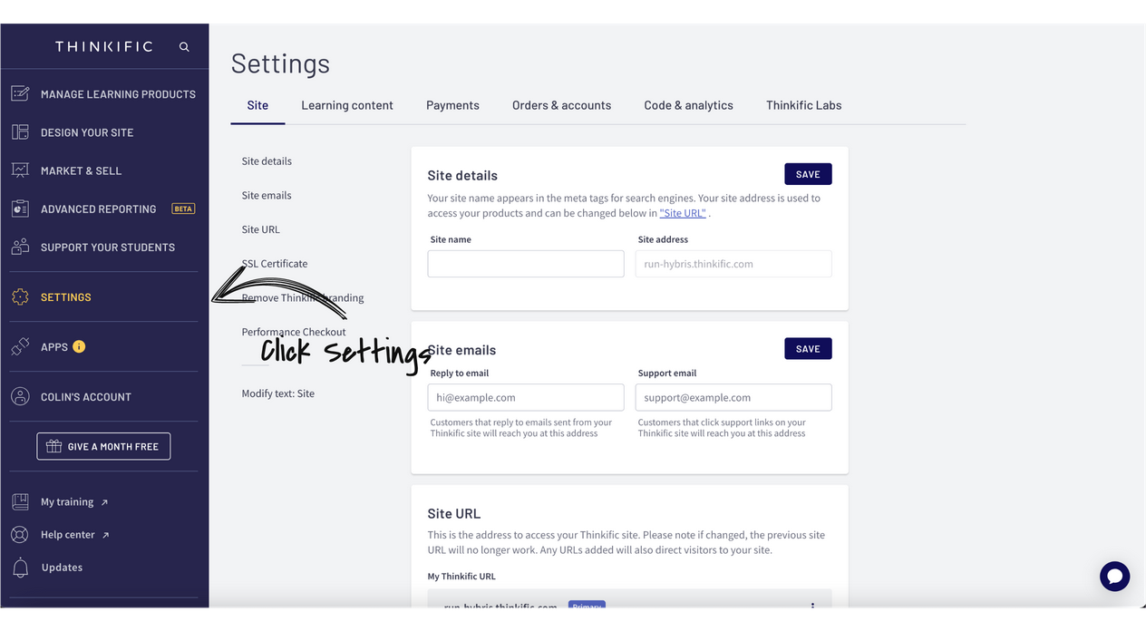 Inbox user interface